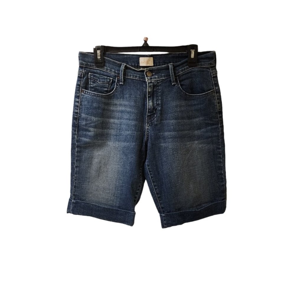 Levi's 515 Blue Jean Bermuda Shorts Size 8 Mid Rise